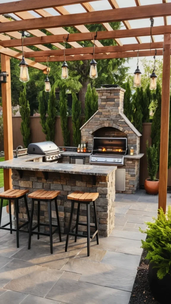 Outdoor Kitchen & BBQ Island